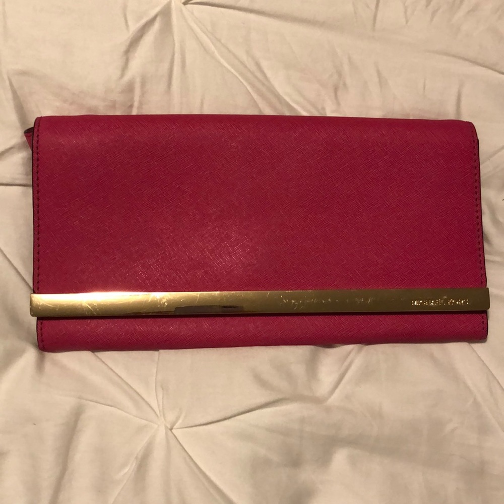 Pink Michael Kors Clutch